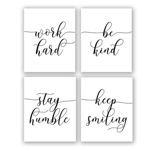 Inspirational Quotes and Sayings Framed Prints Wall Art Home Decoration